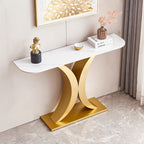 Contemporary Console Table with Elegant Design, Metal Frame, and Adjustable Foot Pads for Entryway - image 18