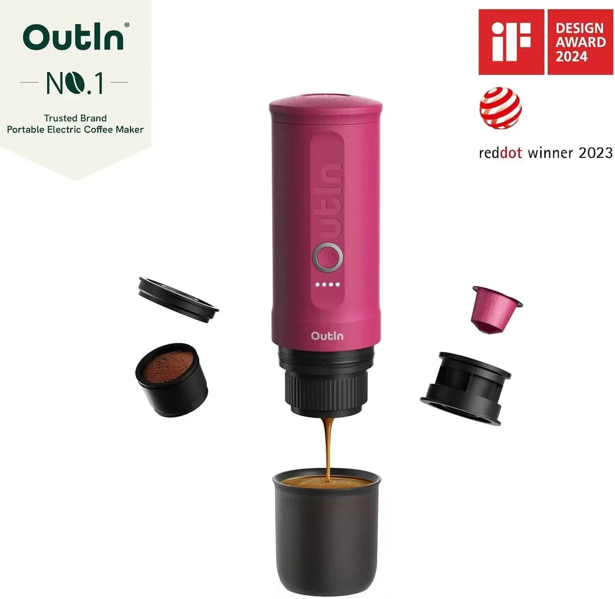 Nano Portable Electric Espresso Machine, Travel Coffee Maker for Camping, Car Coffee Maker Self-Heating with USB-C, With Ground Coffee & NS Capsule for RV, Hiking, Office - image 19