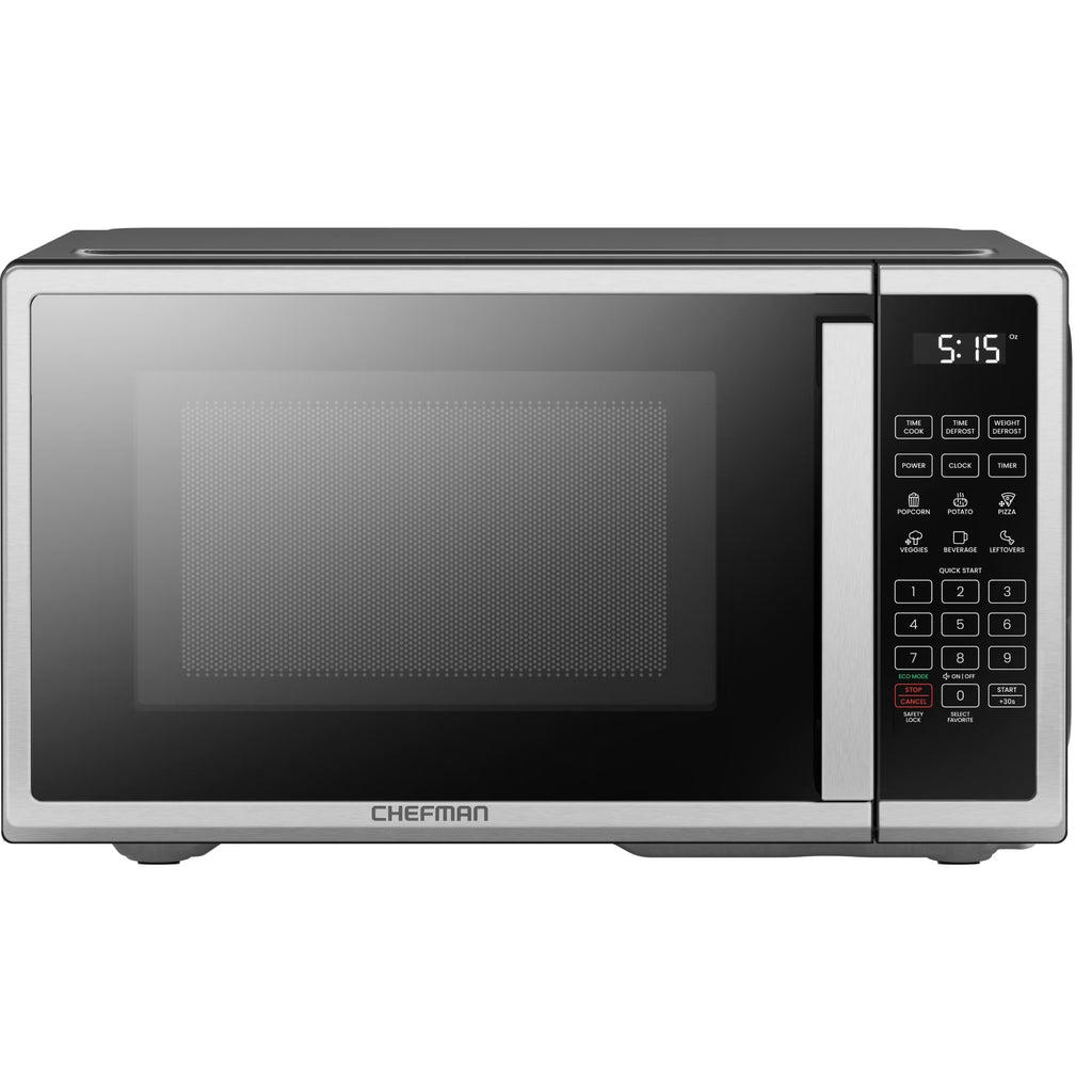 Chefman 0.9 cu ft Countertop Microwave Oven, 900 Watts - Stainless Steel - image 2