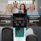 Under Desk Elliptical, Electric Ellipse Leg Exerciser While Sitting for Seniors Adults, Quiet Portable Motorized Seated Foot Pedal Exerciser with Remote Control for Home Office Use - image 16