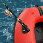 Inflatable Boat / Yacht Dinghy Tender Raft / Multi Person Fishing Boat / Aluminum Floor Oars / Fishing Rod Holders / Heavy-Duty PVC / 2024 Model / - image 8