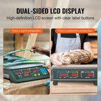 Electronic Price Computing Scale, 66 LB Digital Deli Weight Scales, LED Digital Commercial Food Fruit Meat Produce Counting Weight, for Retail Outlet Store, Kitchen, Restaurant Market, Farmer - image 6
