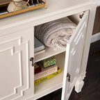 SEI Furniture Taborley Antique White Double-Door Accent Cabinet" can be rewritten as:"SEI Furniture Taborley Antique White Double-Door Accent Storage Cabinet - image 3