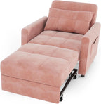 Sofa Bed Chair 3 in 1 Convertible Pullout Single Sleeper Chair Bed Spacious Multifunctional Sofa - image 24