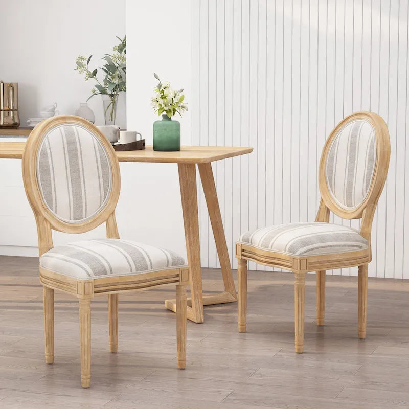 Set of 2 Phinnaeus French Country Fabric Dining Chairs by Christopher Knight Home - image 26