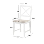 Set of 2 Solid Wood Crossback Dining Chairs by Simple Living - image 15