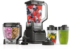 Ninja Blender, Mega Kitchen System, 1500W, 4 Functions for Smoothies, Processing, Dough, Drinks & More, with 72 Blender Pitcher, 64 Processor Bowl, 2 Nutri Cups + Lids, Black, BL770 - image 2