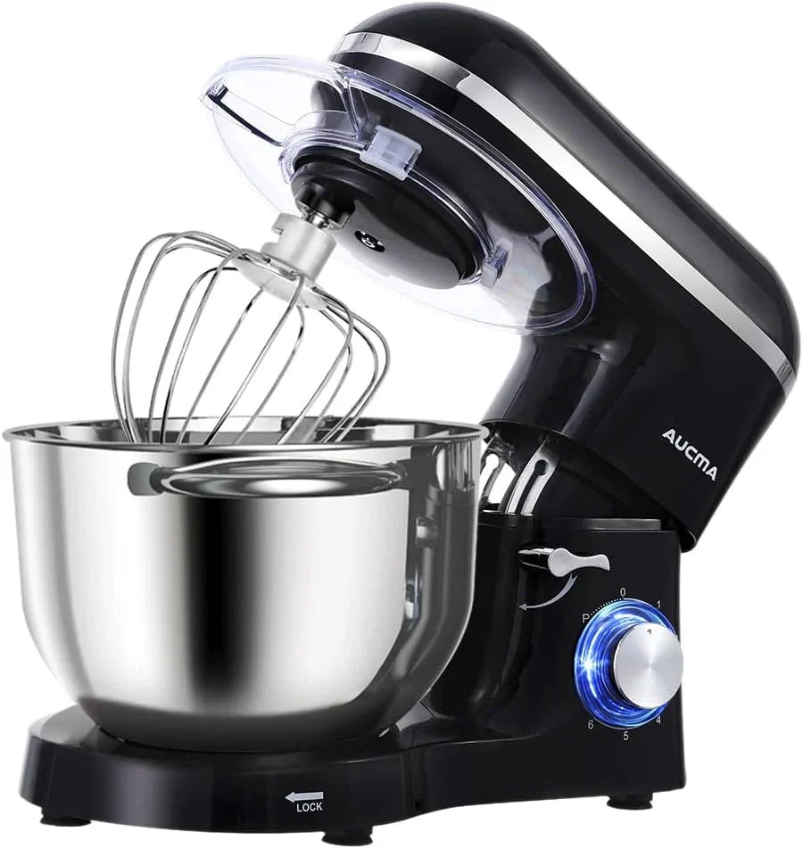 Aucma Stand Mixer, 6.5-QT 660W 6-Speed Tilt-Head Food Mixer, Kitchen Electric Mixer - image 1