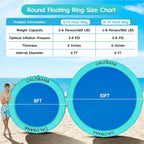 Round Floating Ring Hammock - Heavy Duty Inflatable Raft - image 62