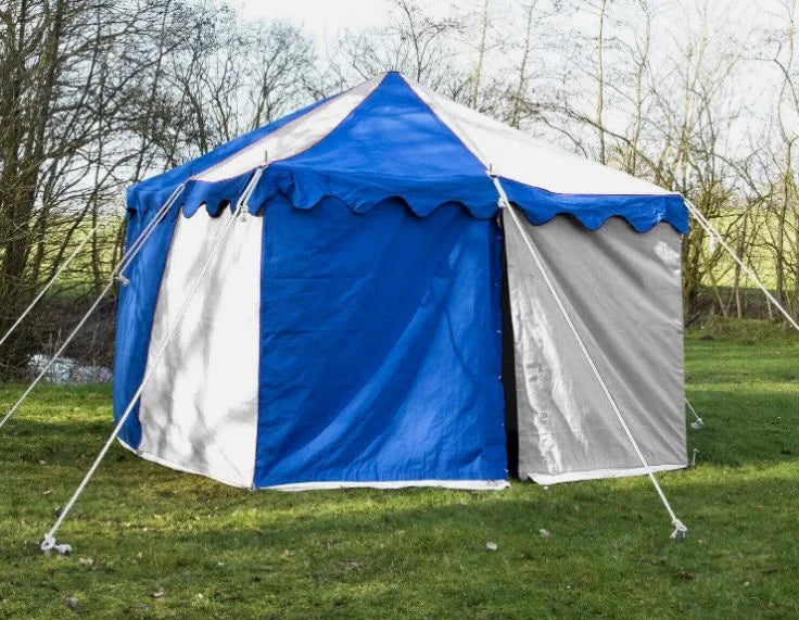 WEEKEND SALE Camping Tent Medieval Knight Harold square Blue- White Water proof Tent 3x3 M - image 3