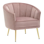 Randolf Velvet Accent Chair in Silver Orchid - image 3