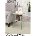 SoHo Glass End Table with Shelf by Convenience Concepts - image 1