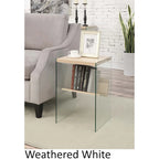 SoHo Glass End Table with Shelf by Convenience Concepts - image 1