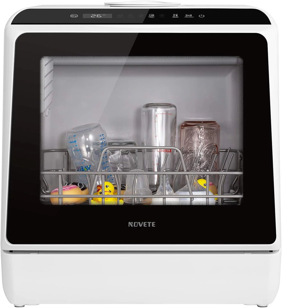 Portable Countertop Dishwashers, Compact Dishwashers with 5 L Built-in Water Tank & Inlet Hose, 5 Washing Programs, Baby Care, Air-Dry Function and LED Light for Small Apartments - image 10