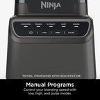 Ninja Blender, Mega Kitchen System, 1500W, 4 Functions for Smoothies, Processing, Dough, Drinks & More, with 72 Blender Pitcher, 64 Processor Bowl, 2 Nutri Cups + Lids, Black, BL770 - image 17