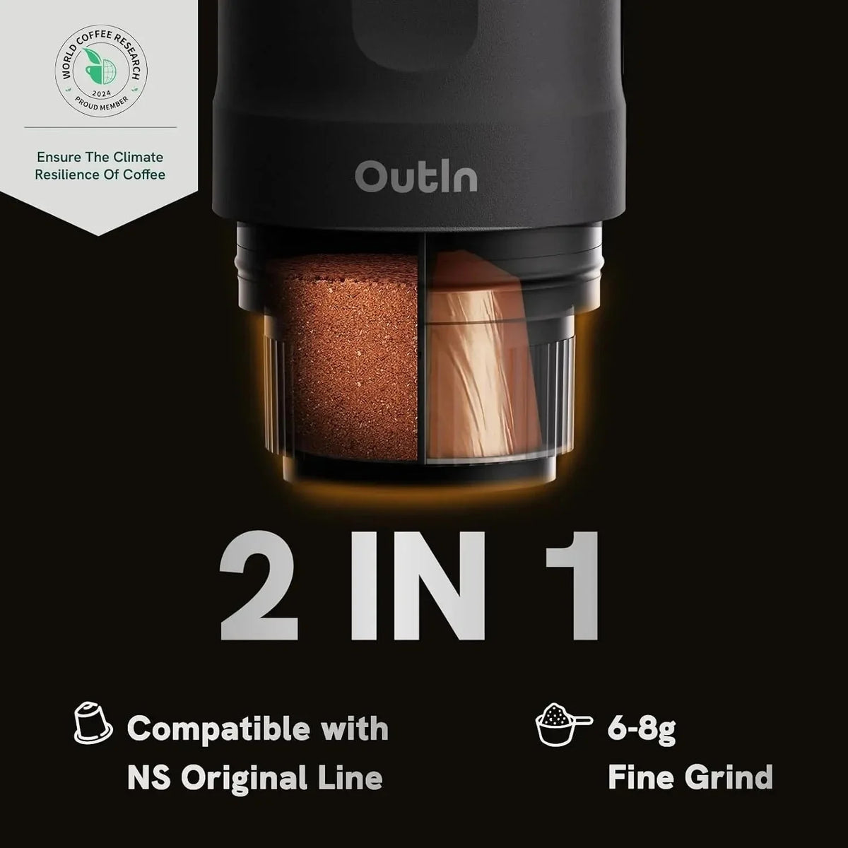 Nano Portable Electric Espresso Machine, Travel Coffee Maker for Camping, Car Coffee Maker Self-Heating with USB-C, With Ground Coffee & NS Capsule for RV, Hiking, Office - image 9