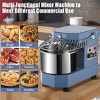 2025  8Qt Commercial Food Mixer, 450W Dual Rotating Dough Kneading Machine w Food-grade Stainless Steel Bowl, Security Shield & Timer, Commercial - image 7