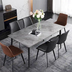 Contemporary Kitchen Table with Metal Frame and Sintered Stone Top - image 16