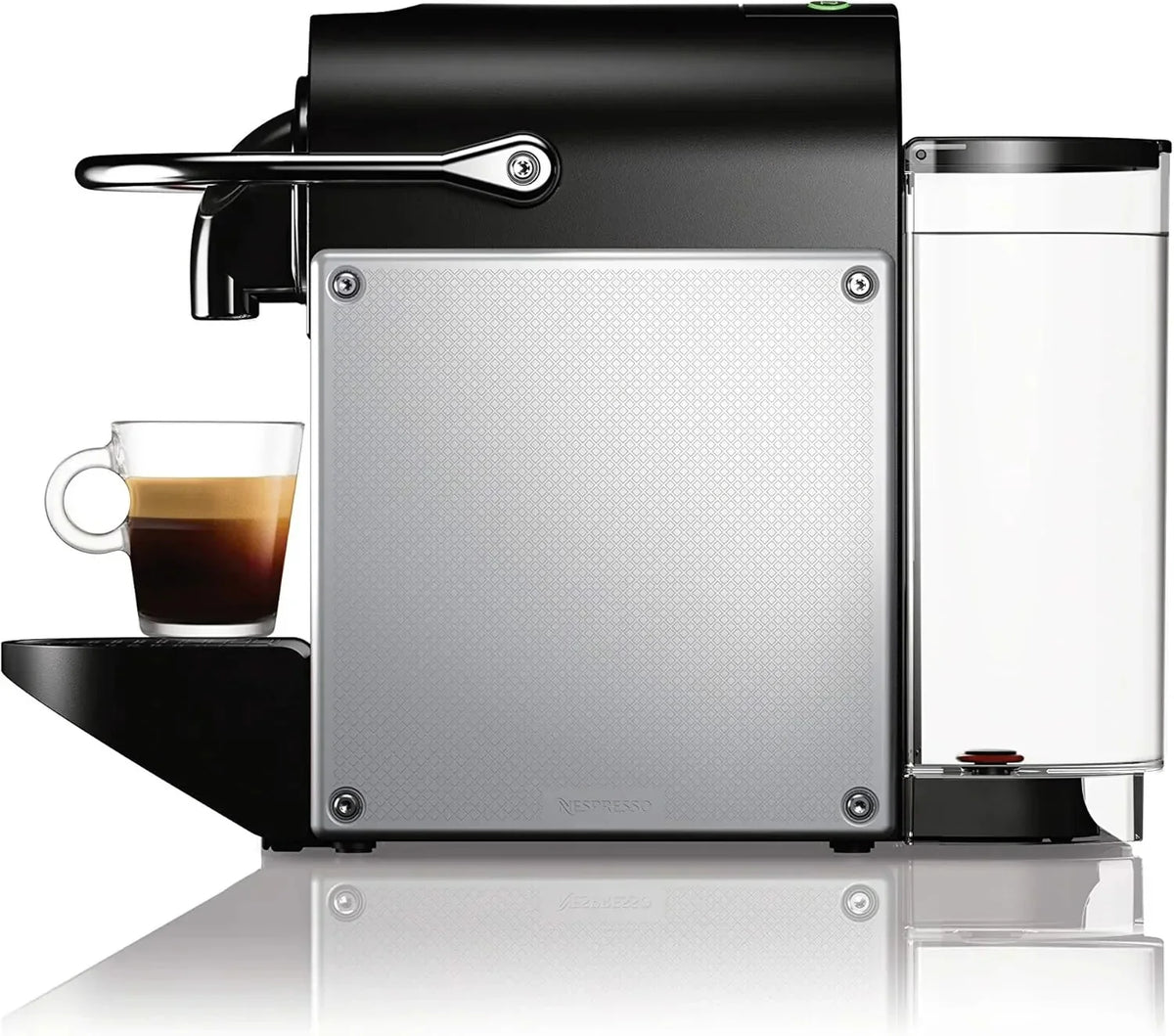 Nespresso Pixie espresso machine by DeLonghi, 19-bar pump, compact aluminum design, silver, 1100 ml - image 2