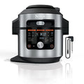 Ninja OL701 Foodi 14 in 1 SMART XL 8 Qt. Pressure Cooker Steam Fryer with SmartLid & Thermometer   Auto Steam Release, that Air Fries, Proofs & More, 3 Layer Capacity, 5 Qt. Crisp Basket, Silver/Black - image 1