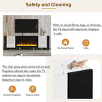 Contemporary TV Stand with Electric Fireplace - Fits TVs Up to 78 Inches - image 8