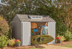 Rubbermaid Resin Outdoor Storage Shed With Floor Weather Resistant Gray Organization for Home - image 21