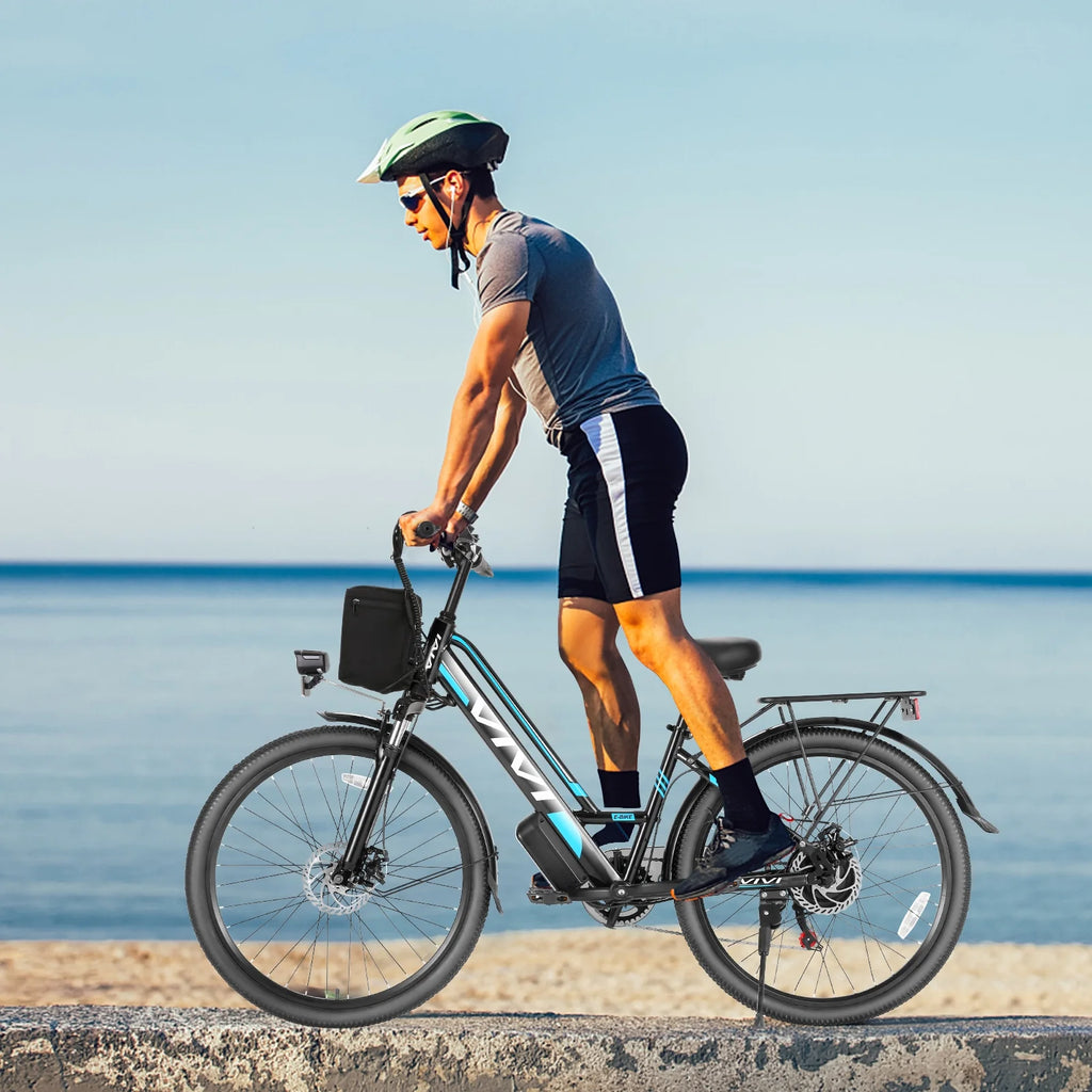 Vivi Electric Bike 26" City Commuter Electric Bike 48V 500W Step - Through Electric Bike 19.8MPH Electric Cruiser - image 2