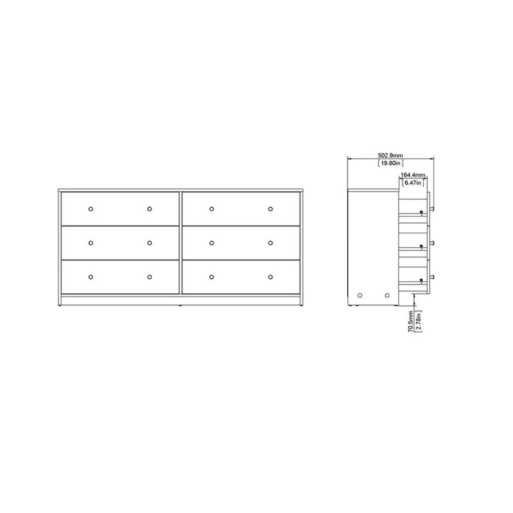 Pemberly Row 3PC Engineered Wood Dresser and Nightstands Bedroom Set in Black - image 19