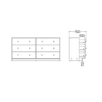 Pemberly Row 3PC Engineered Wood Dresser and Nightstands Bedroom Set in Black - image 19