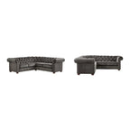 Gdansk 5-Person L-Shaped Chesterfield Sectional Sofa - image 3