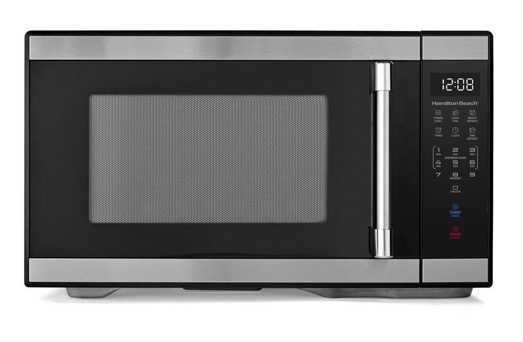 Hamilton Beach 1.1 cu ft Countertop Microwave Oven, Black and Stainless Steel - image 1