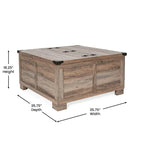 Contemporary Farmhouse Coffee Table Featuring Concealed Storage - image 29