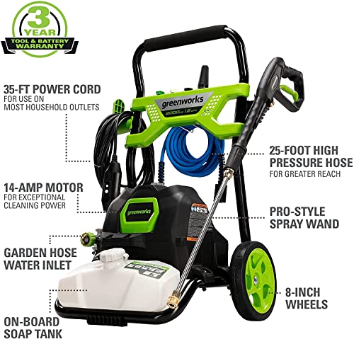 Greenworks 2000 PSI 1.2 GPM Pressure Washer GPW2003 - image 11