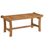 Tangkula 41.5" Patio Backless Bench with Slatted Seat - image 1