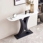 Contemporary Console Table with Elegant Design, Metal Frame, and Adjustable Foot Pads for Entryway - image 7