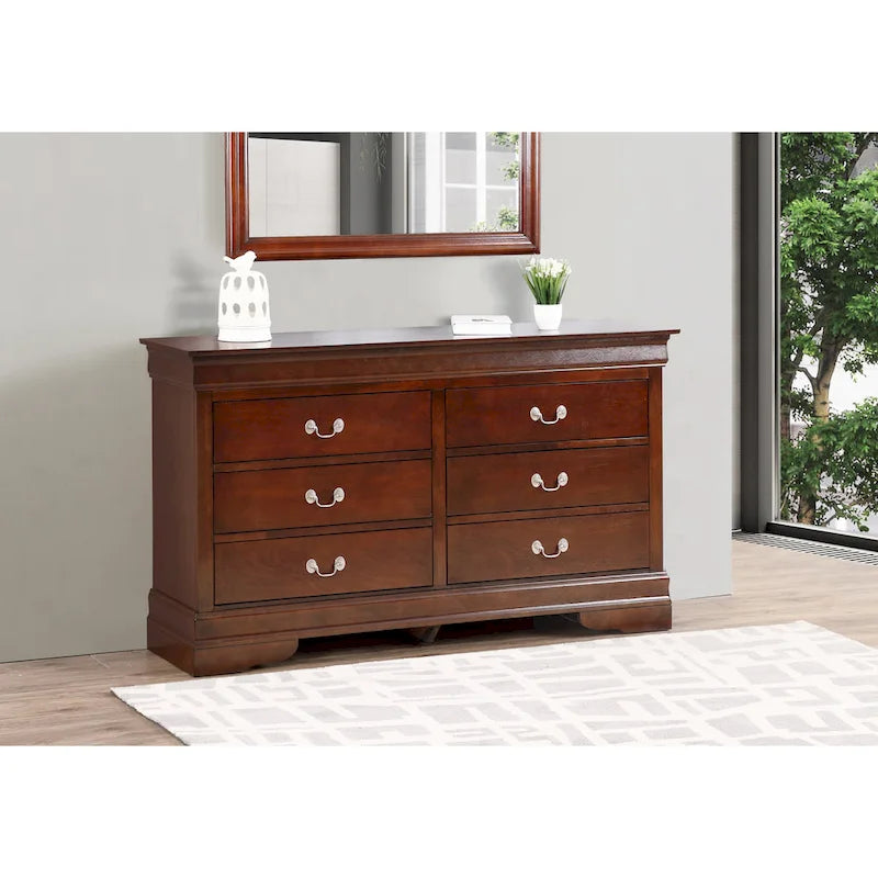 Louis Philippe 6-Drawer Dresser for Bedroom - image 2