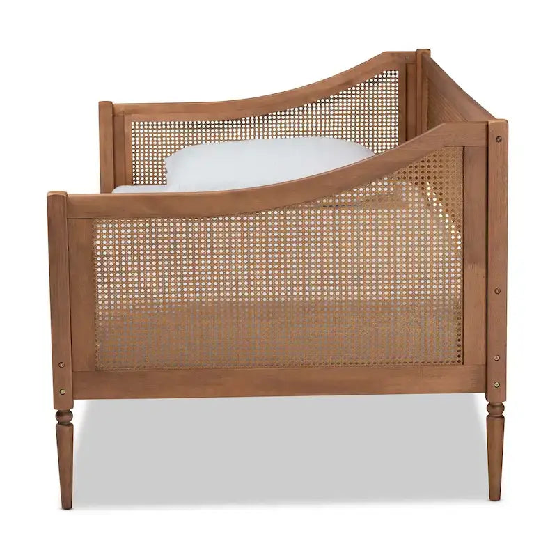 Ogden Mid-Century Modern Synthetic Rattan Daybed-Twin - image 4