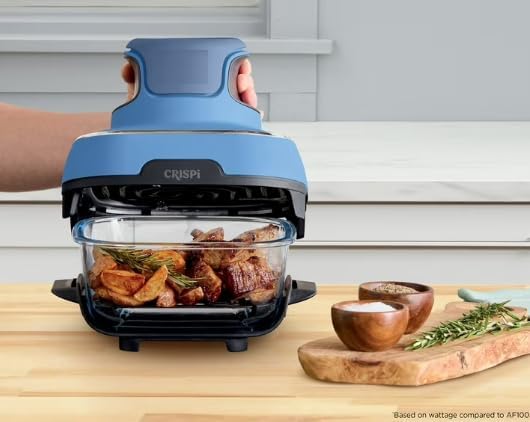 Ninja Crispi 5 in 1 Portable Glass Air Fryer Cooking System Small and large batch containers - image 3