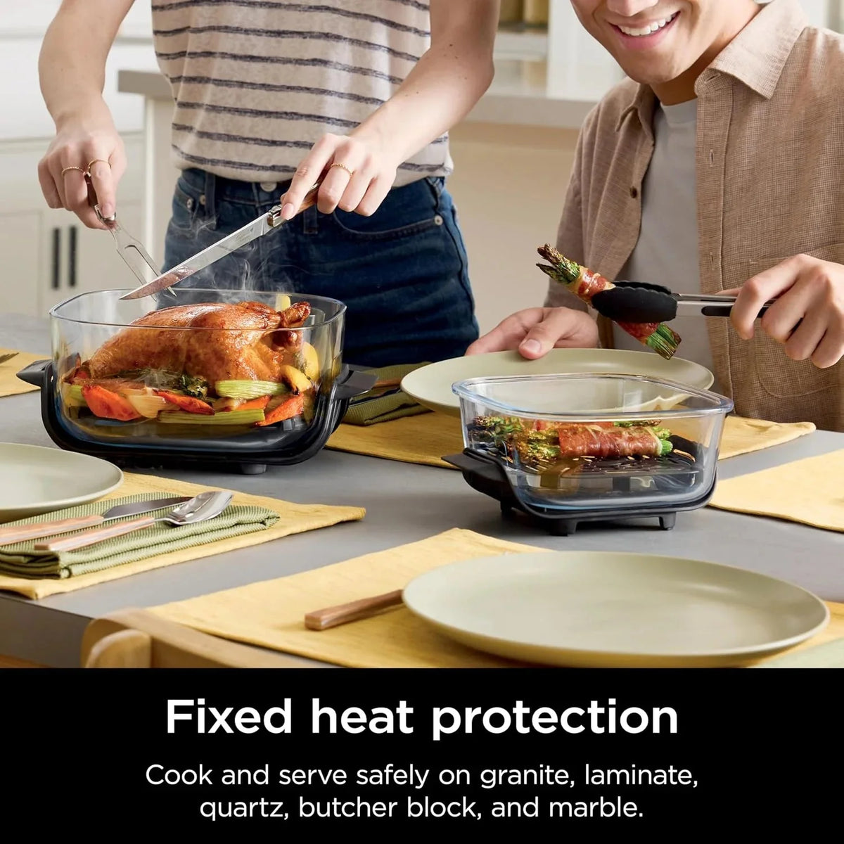 Ninja Crispi 4-in-1 Portable Glass Air Fryer Cooking System, 1500W, 4QT & 6-Cup TempWare Glass Containers with Storage Lids, Microwave, Freezer & Dishwasher Safe - image 92