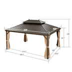 16 Ft. W x 12 FT. D Aluminum Patio Gazebo - image 20