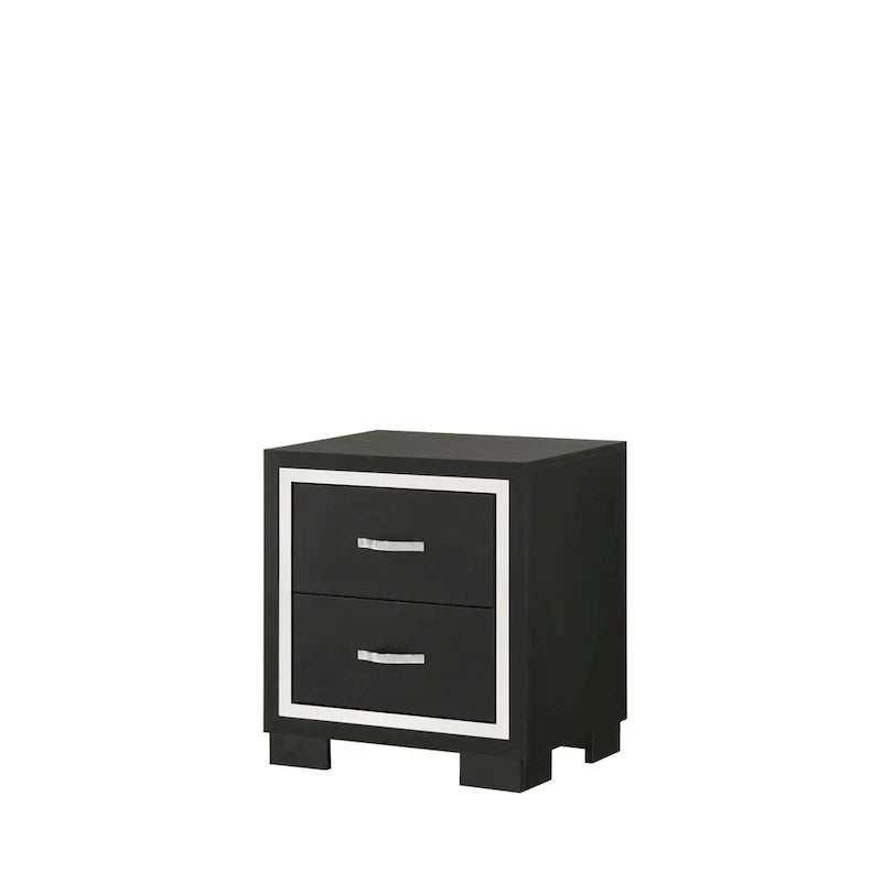 Pedro 6-Piece Black Velvet Upholstered Bedroom Collection - image 9