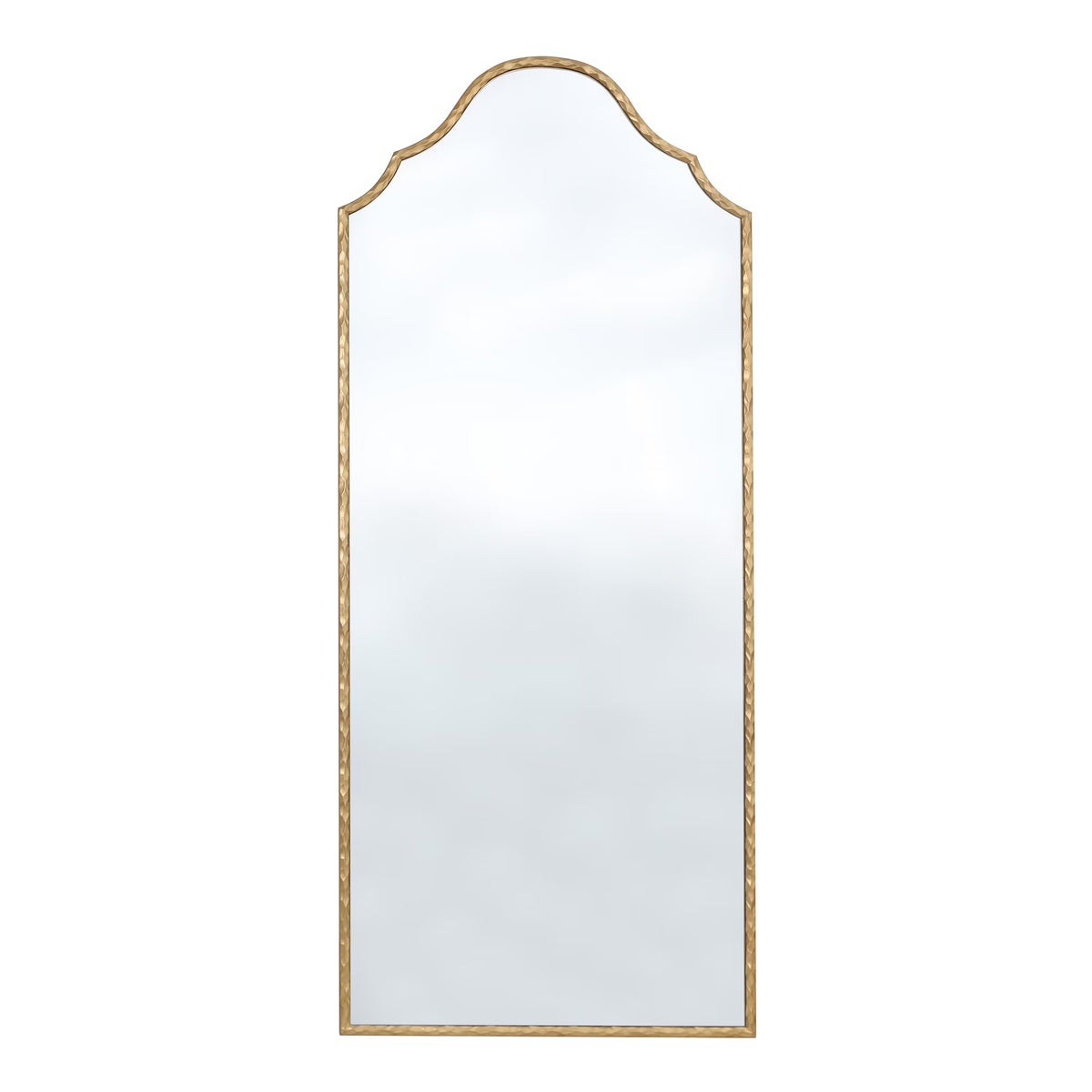 Gold Frame Art Deco Arch Floor Mirror 30"x70" My Texas House - image 1