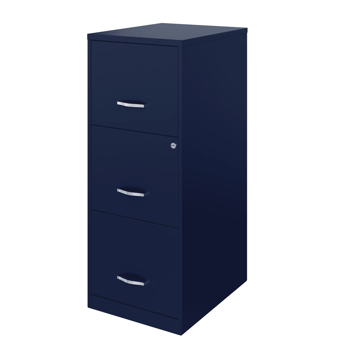 Space Solutions 18" Deep 3 Drawer Smart Letter Width Vertical File Cabinet, Navy - image 12