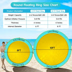 Round Floating Ring Hammock - Heavy Duty Inflatable Raft - image 79