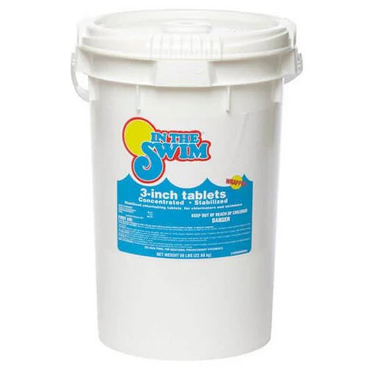 IN THE SWIM – 3 INCH CHLORINE TABLETS – 50 LBS - image 1