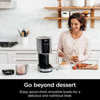 Ninja NC301 CREAMi Ice Cream Maker, for Gelato, Mix-ins, Milkshakes, Sorbet, Smoothie Bowls & More, 7 One-Touch Programs, with (2) Pint Containers & Lids, Compact Size, Perfect for Kids, Silver - image 13