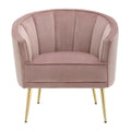 Randolf Velvet Accent Chair in Silver Orchid - image 2