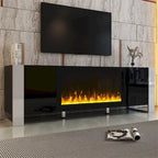 Contemporary TV Stand with Electric Fireplace - Fits TVs Up to 78 Inches - image 5