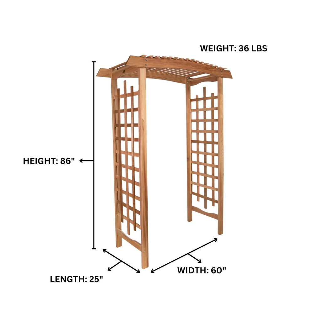 All Things Cedar GA87 Garden Arbor - 60 L x 25W x 86H - image 7