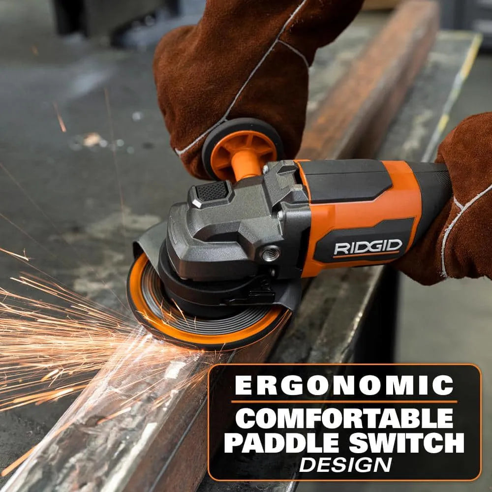 18V Brushless Cordless 4-1/2 in. Paddle Angle Grinder with (2) 4.0 Ah Batteries, Charger, and Bag -AC93044SBN - image 4